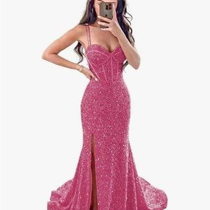 2 sequined formal/prom Mermaid gowns